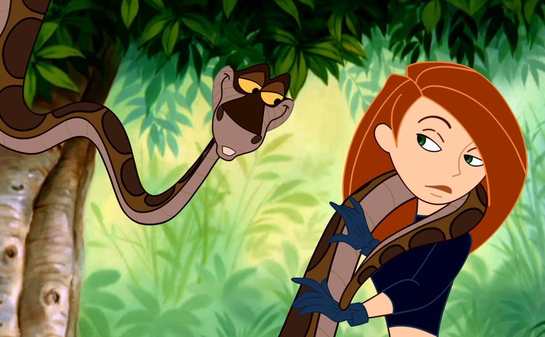 Kim Possible Ready For Action In An Awesome High-resolution Wallpaper Background