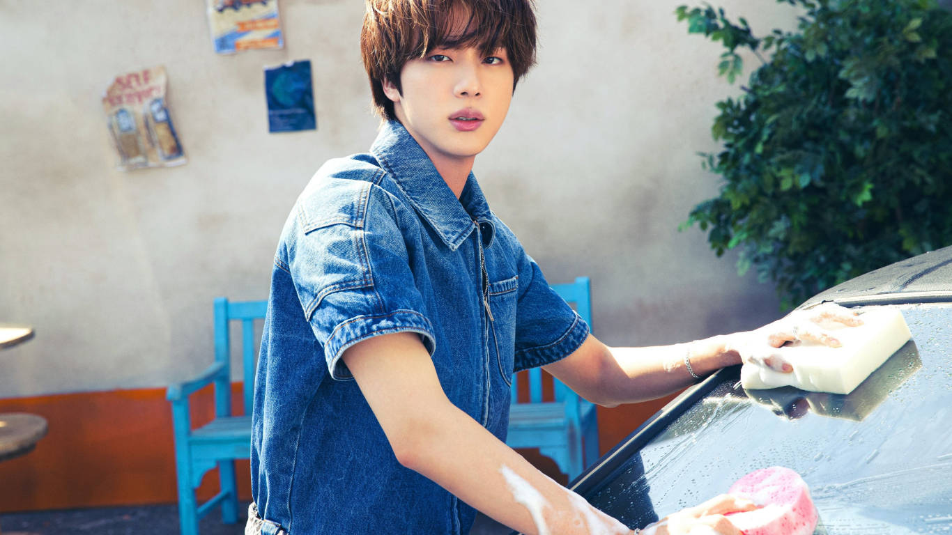 Kim Seok Jin Car Wash Boy Background