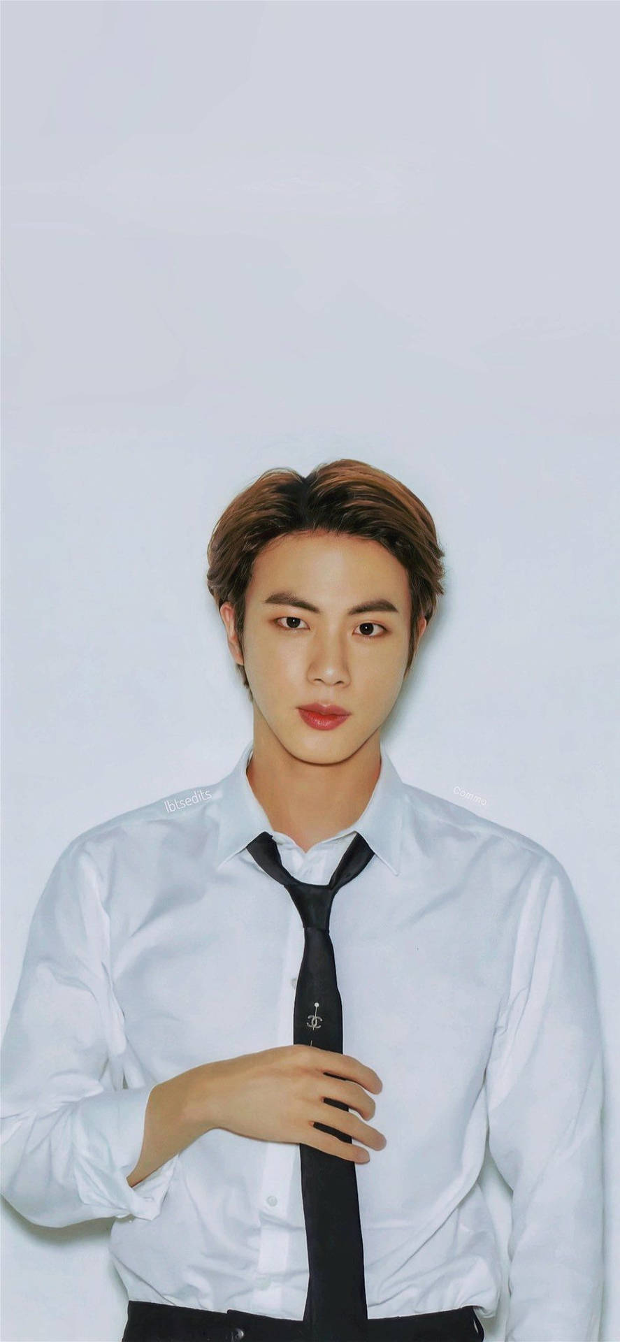 Kim Seok Jin In Black Tie Background