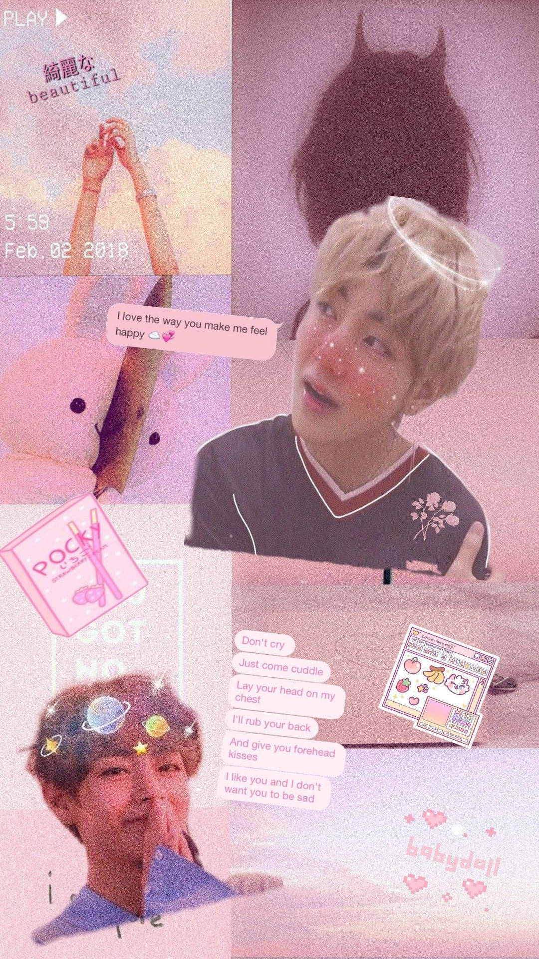 Kim Tae-hyung Aesthetic Angel Halo