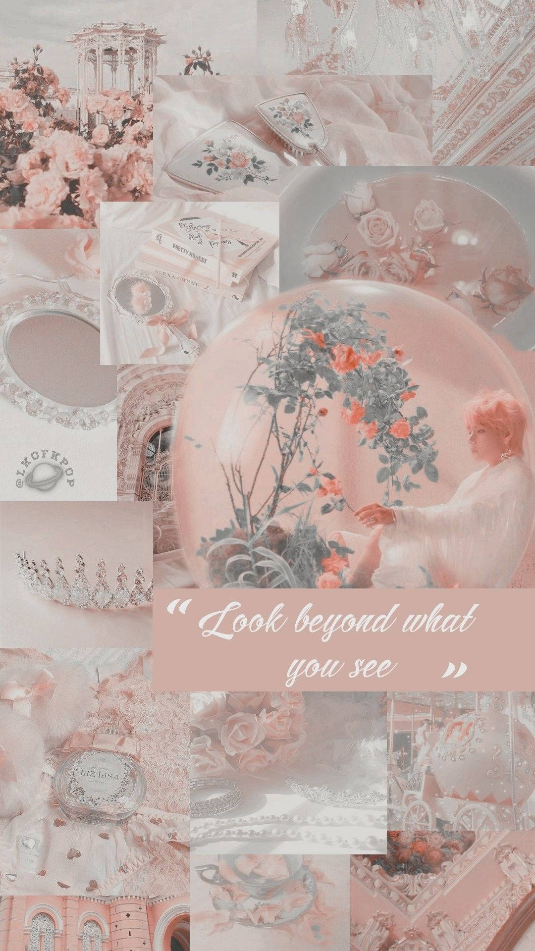 Kim Taehyung Pink And Gray Pinterest Aesthetic