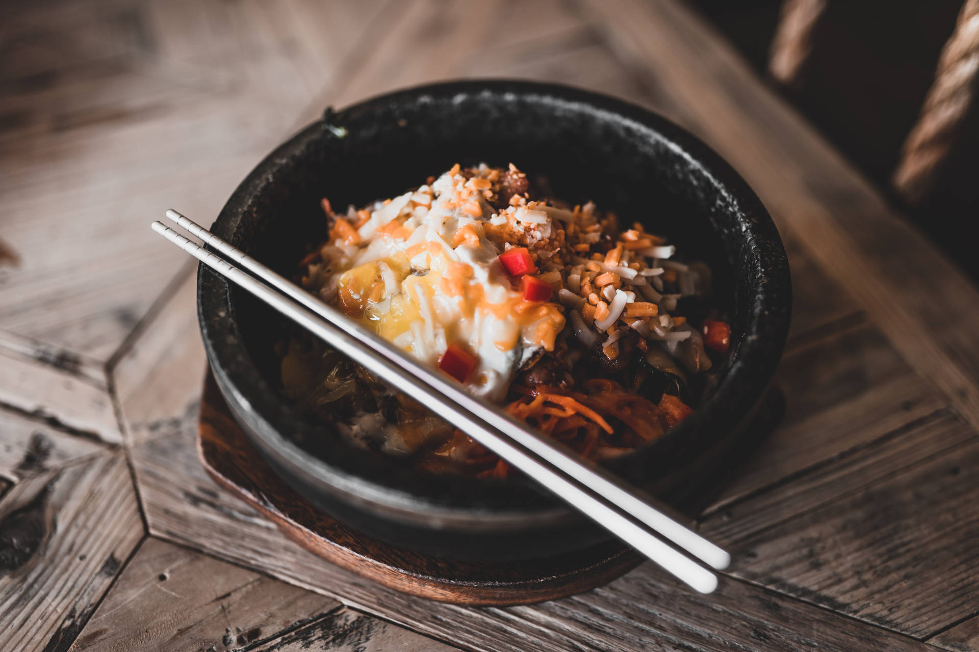 Kimchi Bowl Food Desktop Background