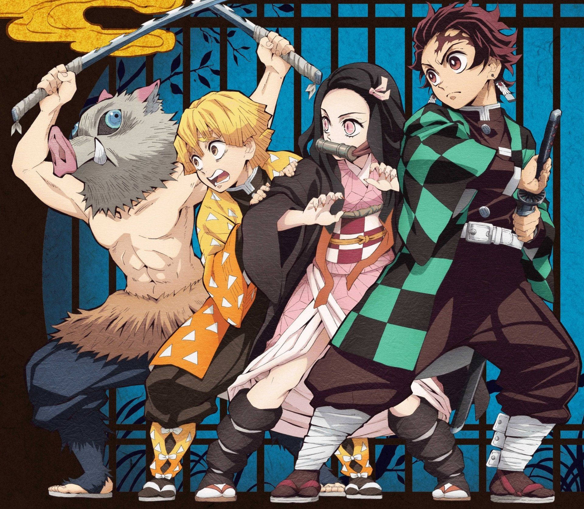 Kimetsu No Yaiba Cute Demon Slayers Background