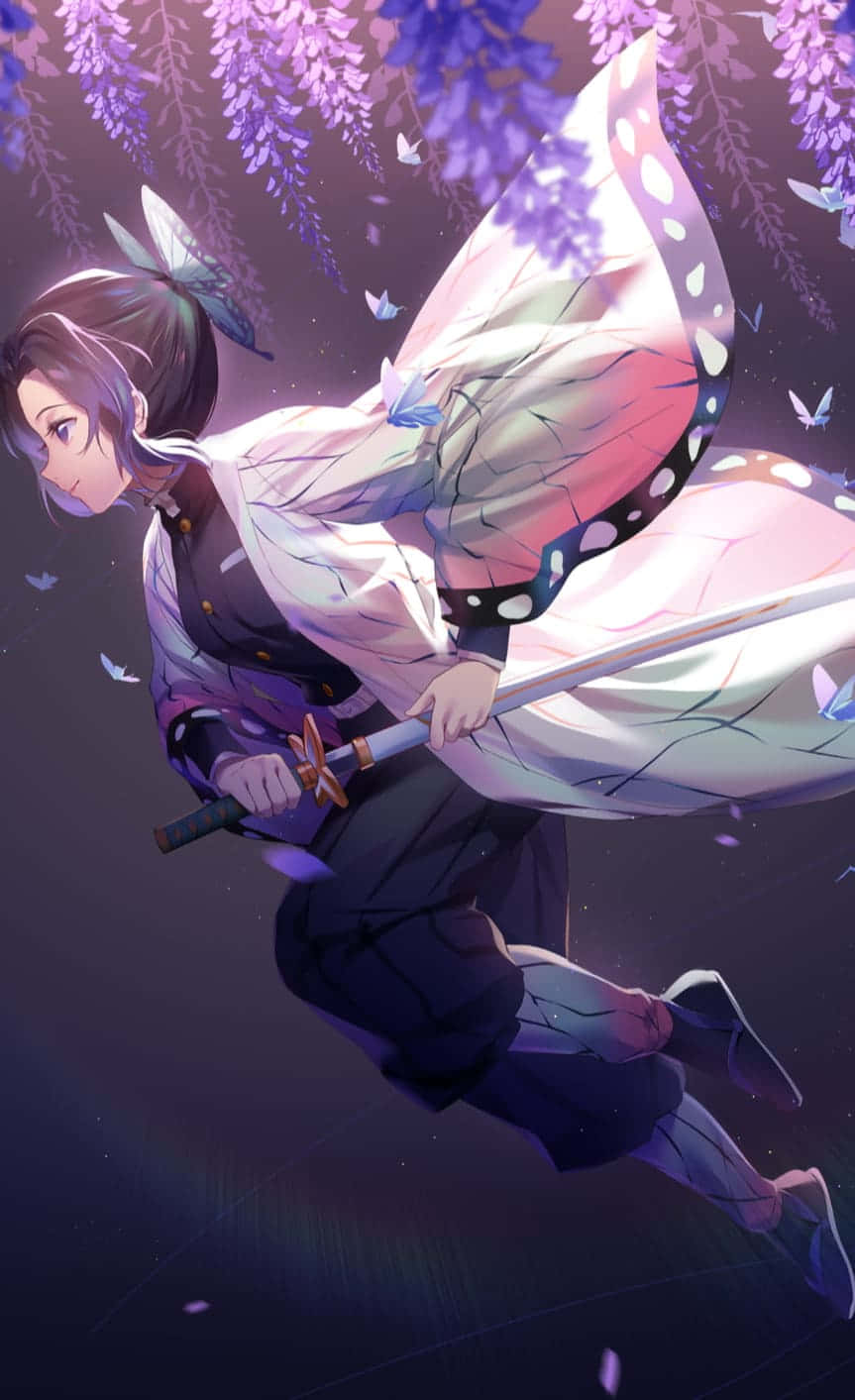 Kimetsu No Yaiba Demon Slayer Anime Shinobu Kocho Background
