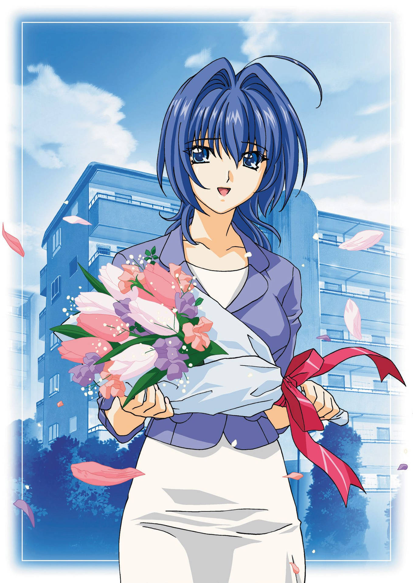 Kimi Ga Nozomu Eien Flower Bouquet Background
