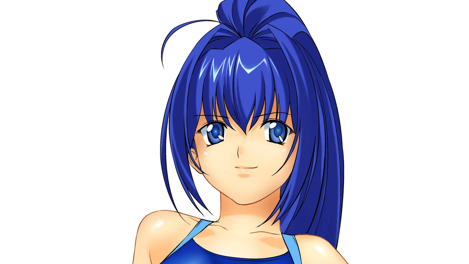 Kimi Ga Nozomu Eien Mitsuki Blue Hair Background