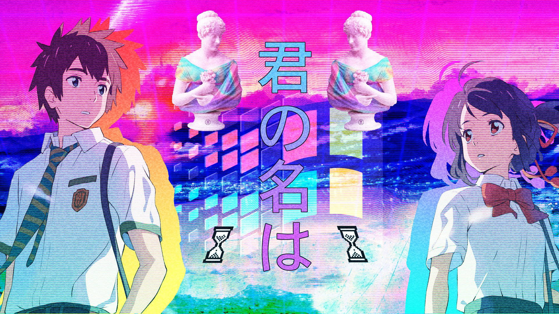 Kimi No Nawa Aesthetic Anime Laptop Background