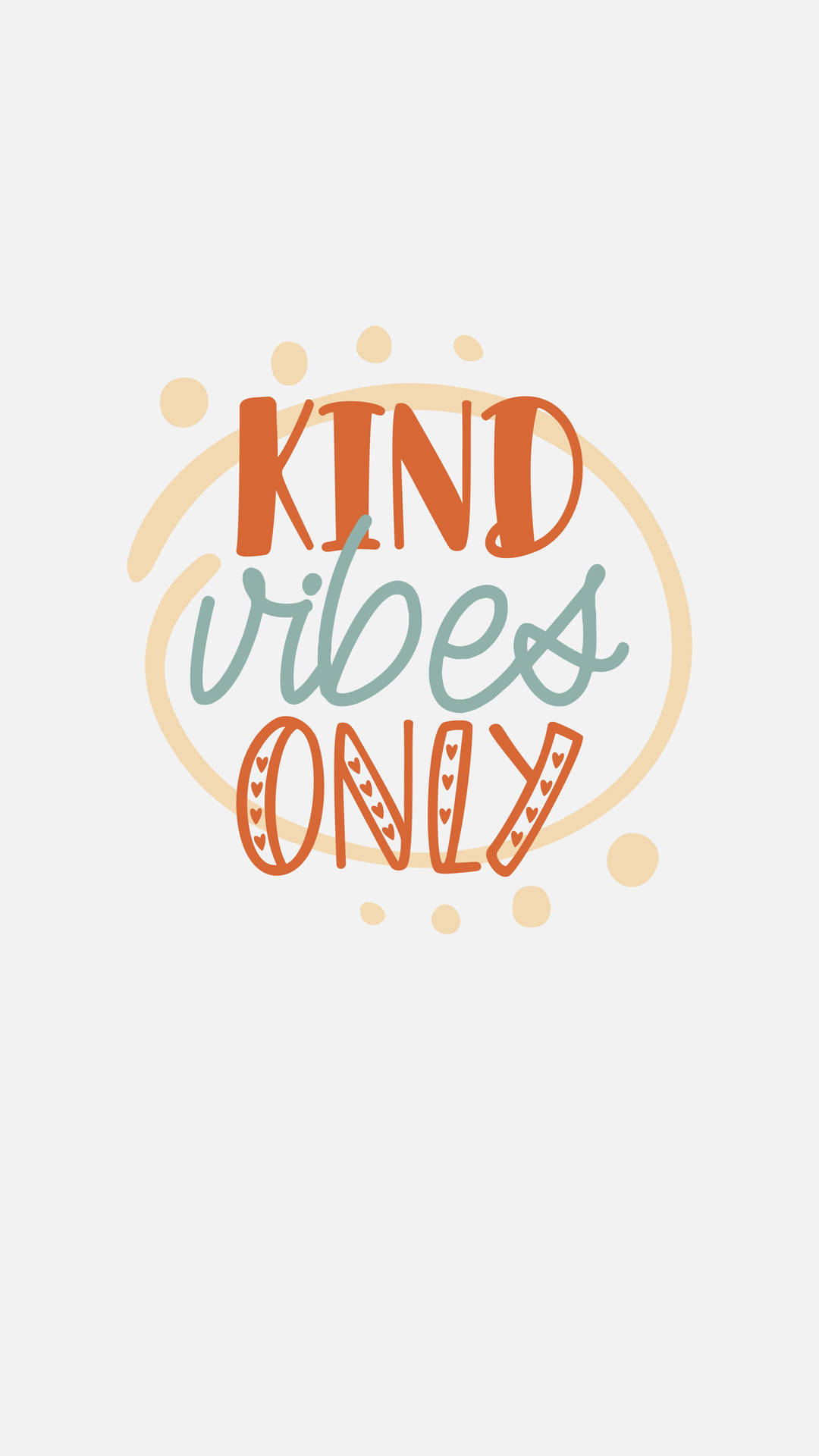 Kind Vibes Motivational Quotes Aesthetic Background