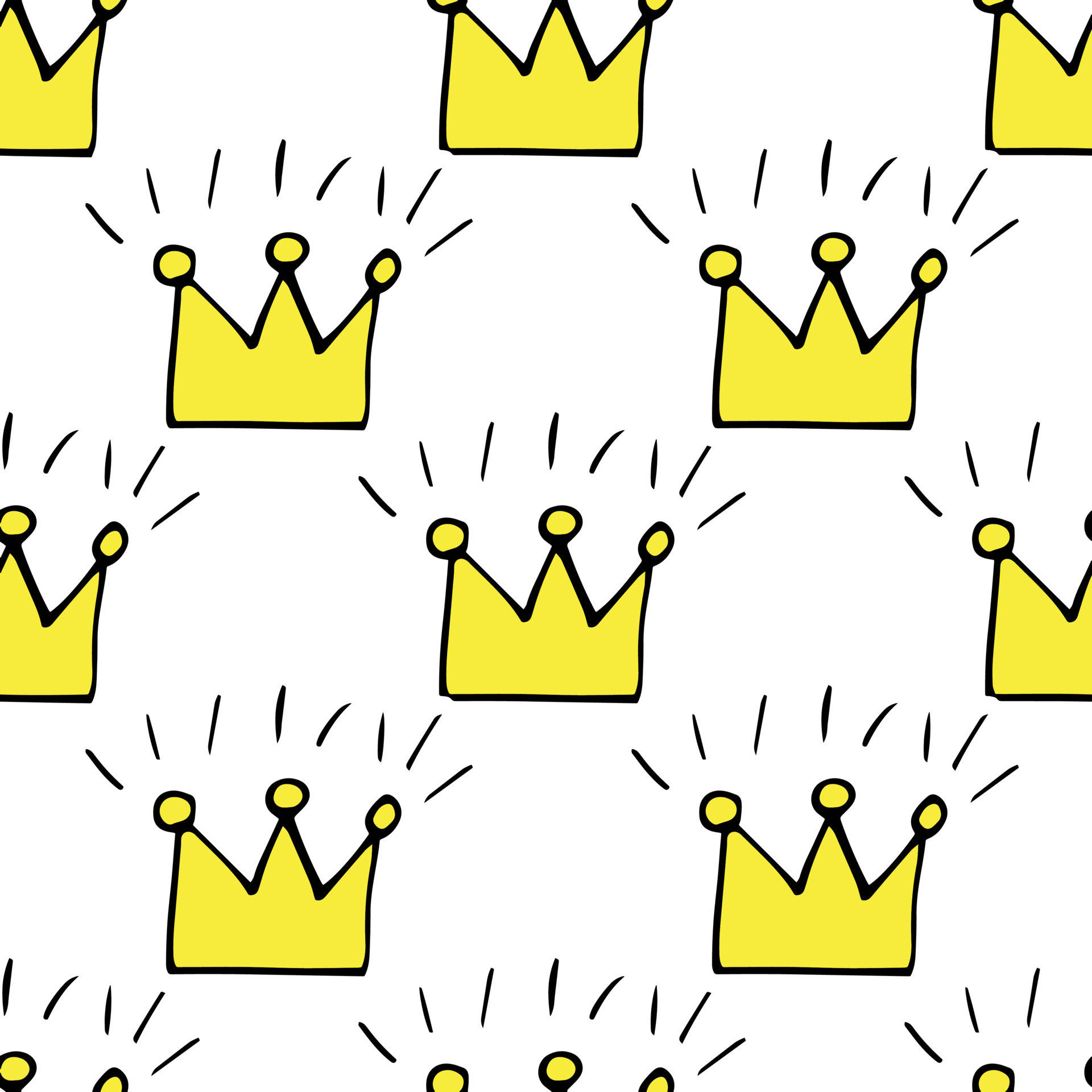 King And Queen Crown Pattern Background