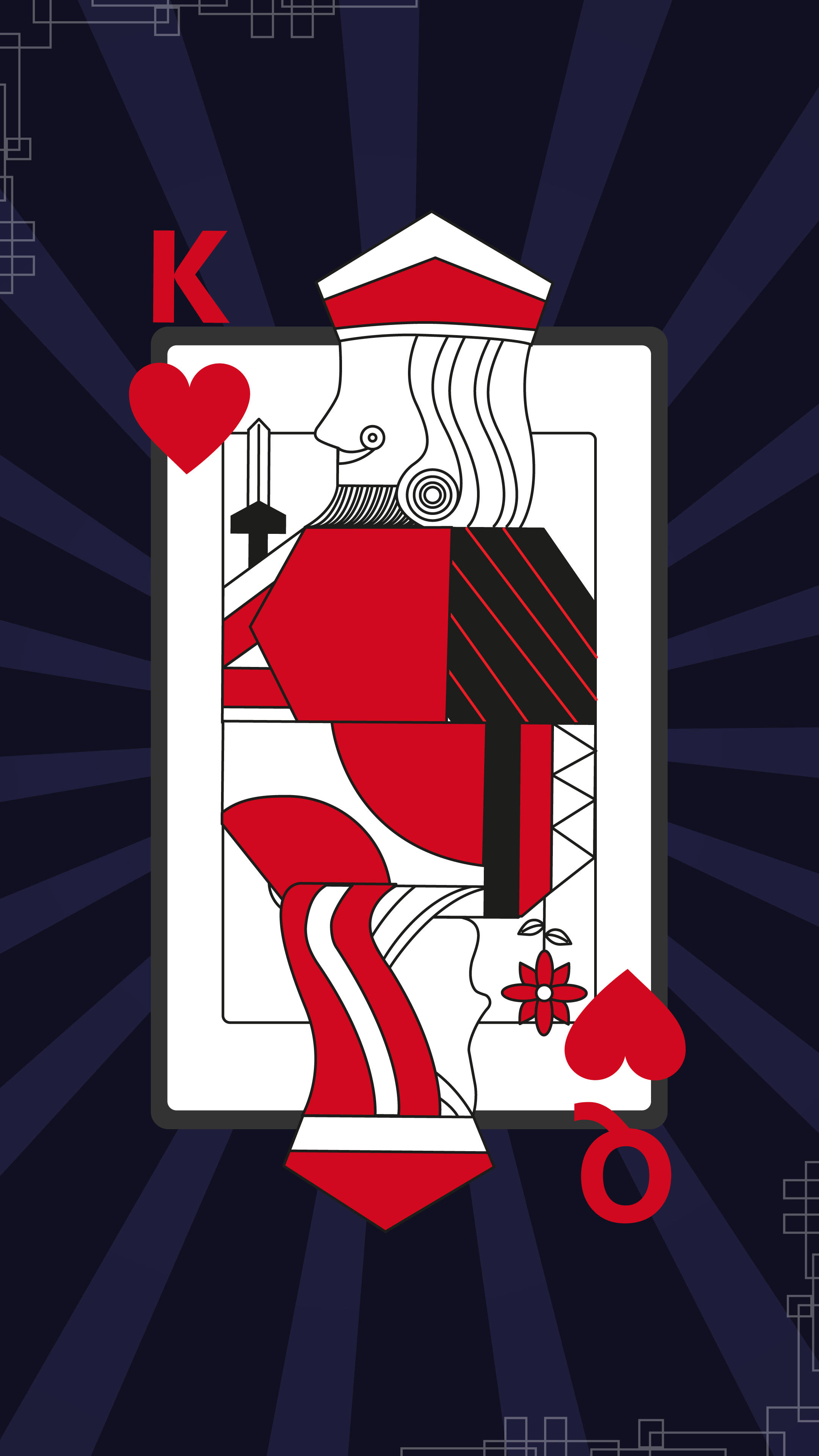 King And Queen Of Hearts Background