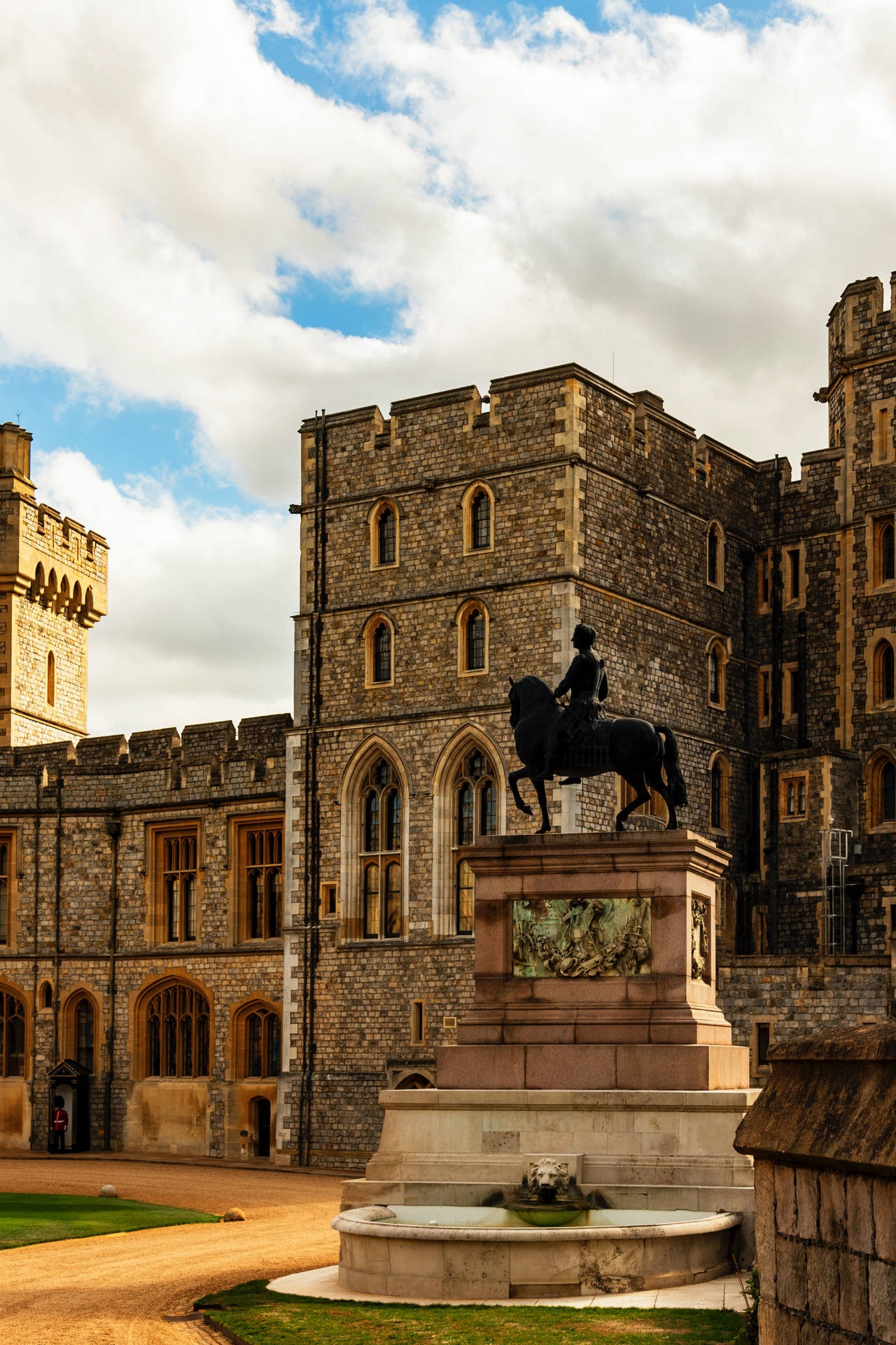 King Charles Ii At Windsor Castle Background