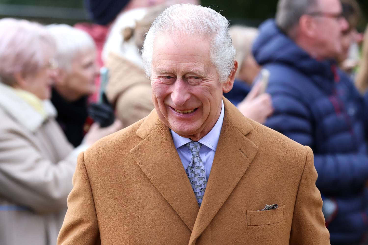 King Charles Iii In Peanut Overcoat Background