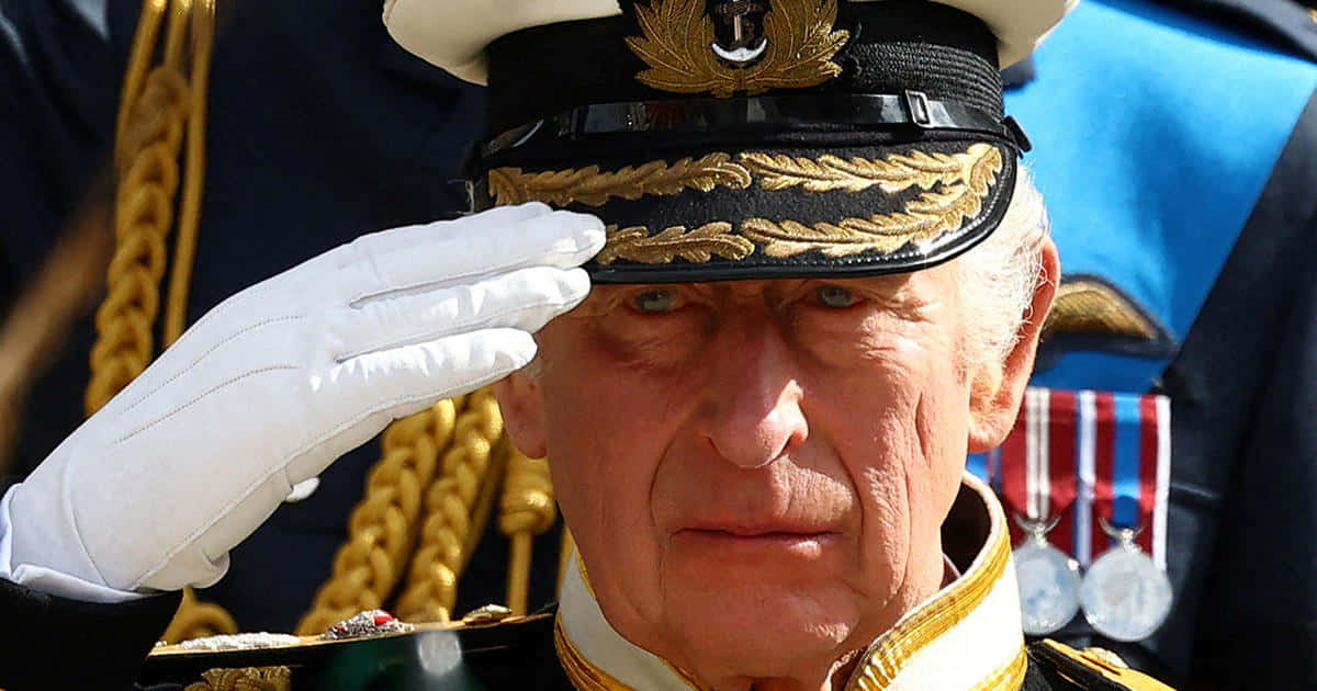 King Charles Iii Saluting