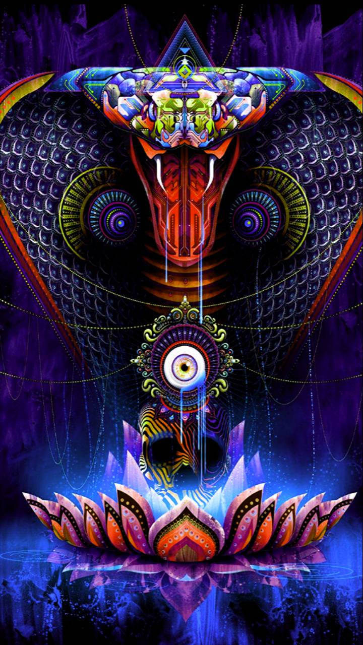 King Cobra Digital Art Background