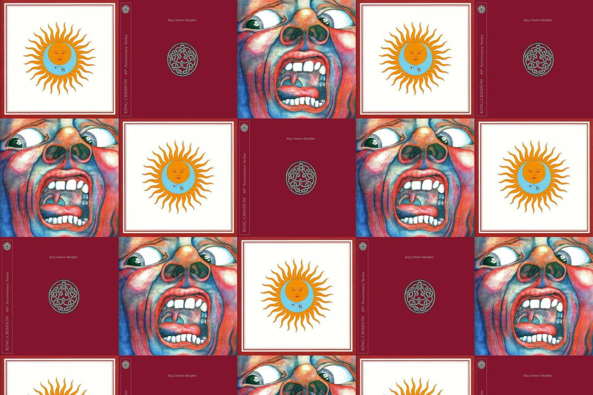 King Crimson Band Cover Collage Background