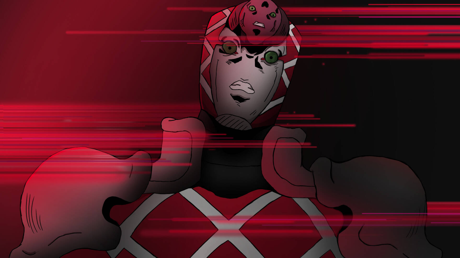 King Crimson Red Armor Background