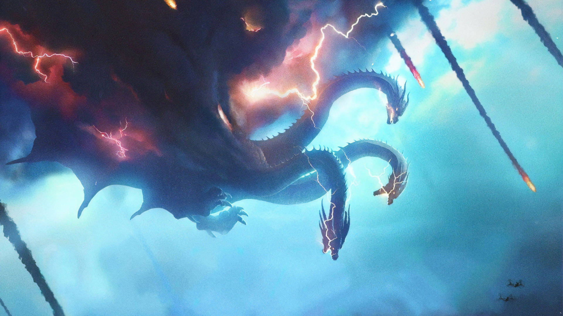 King Ghidorah Of Godzilla King Of The Monsters Hd Background