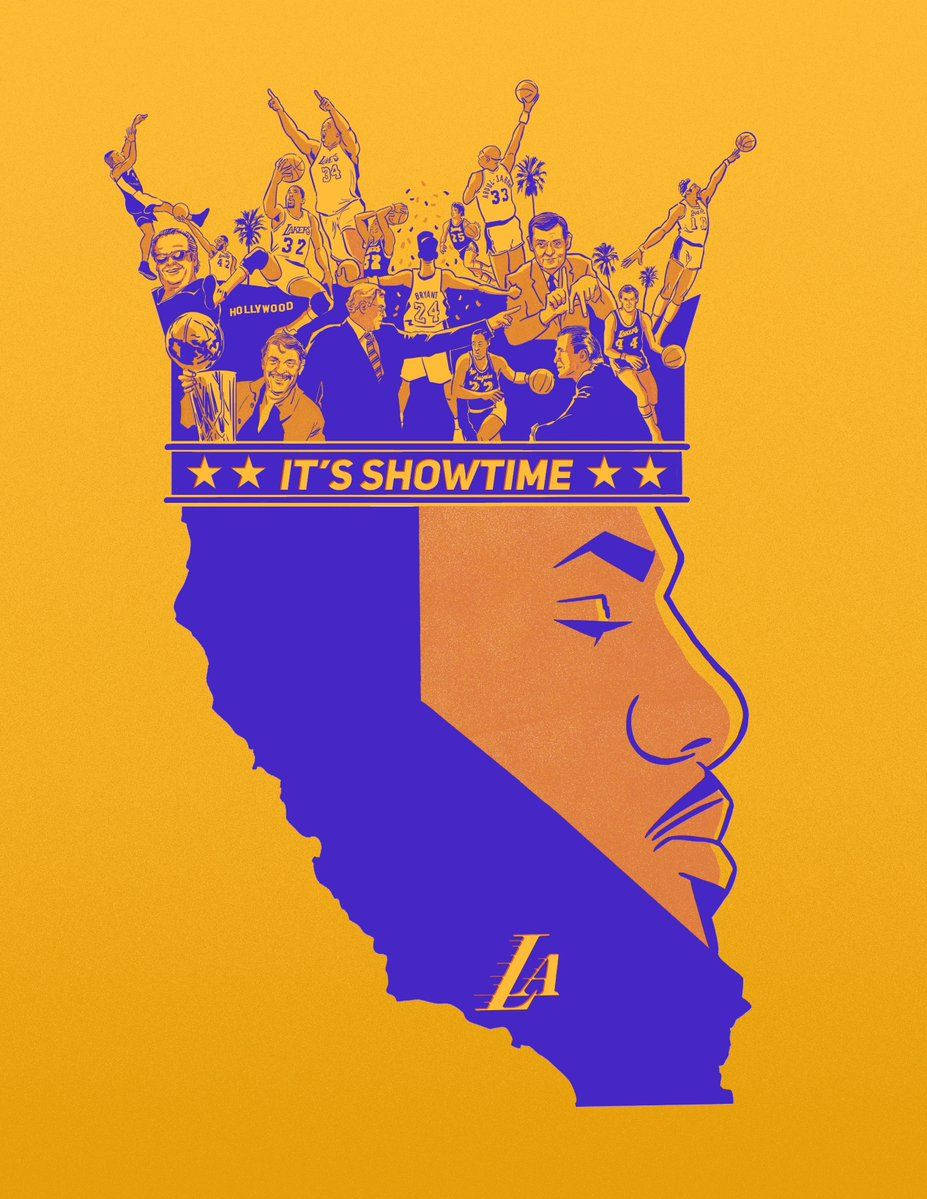 King James Los Angeles Lakers Art