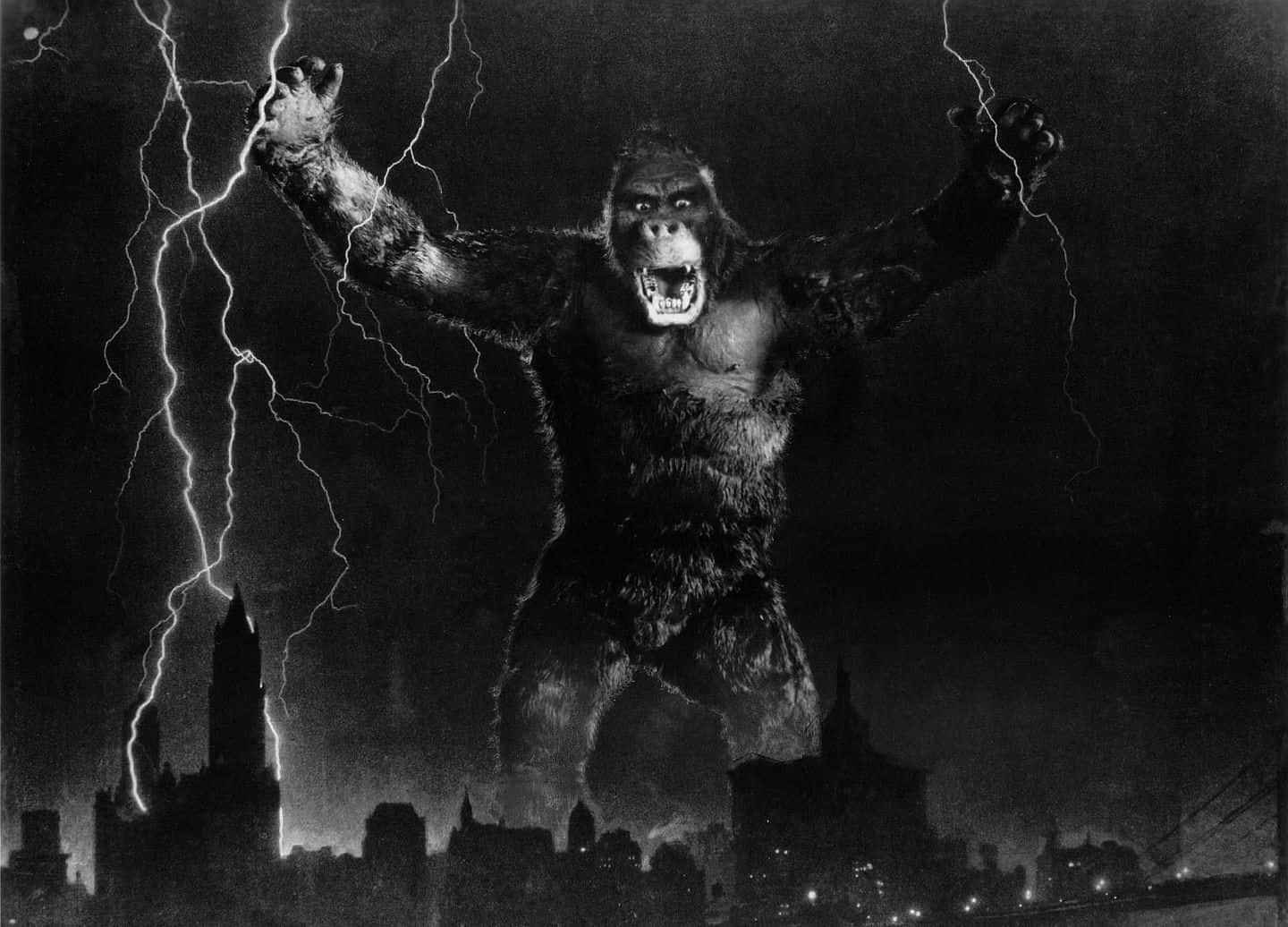 King Kong Scaling The Empire State Building Background