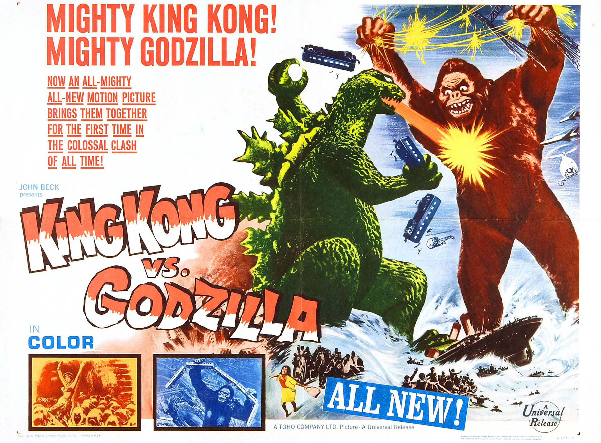 King Kong Vs Godzilla 4k Background