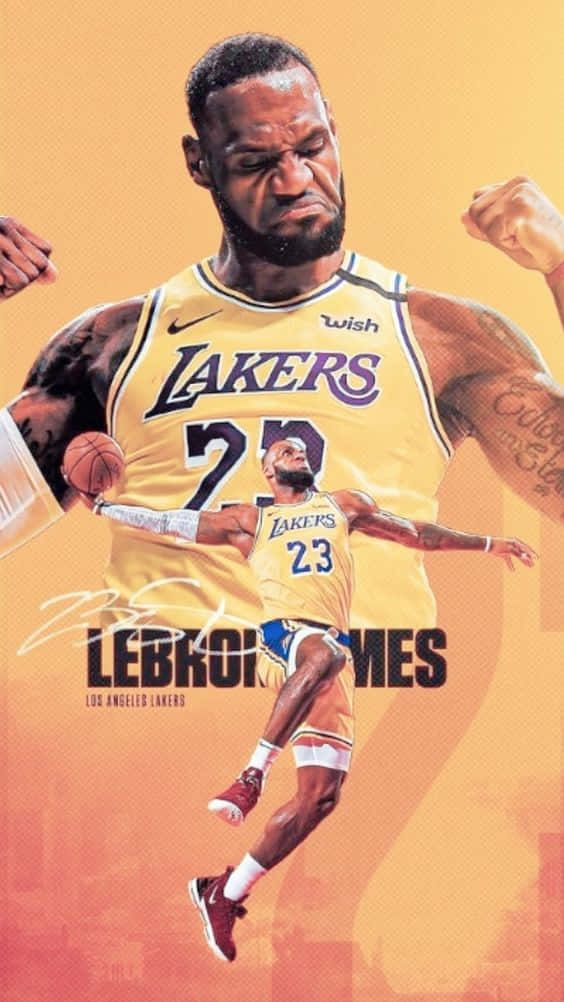 King Lebron James, Basketball Superstar Background