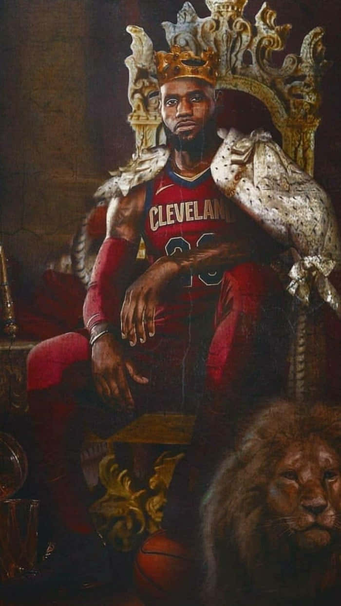 King Lebron James' Determination Is Unstoppable Background