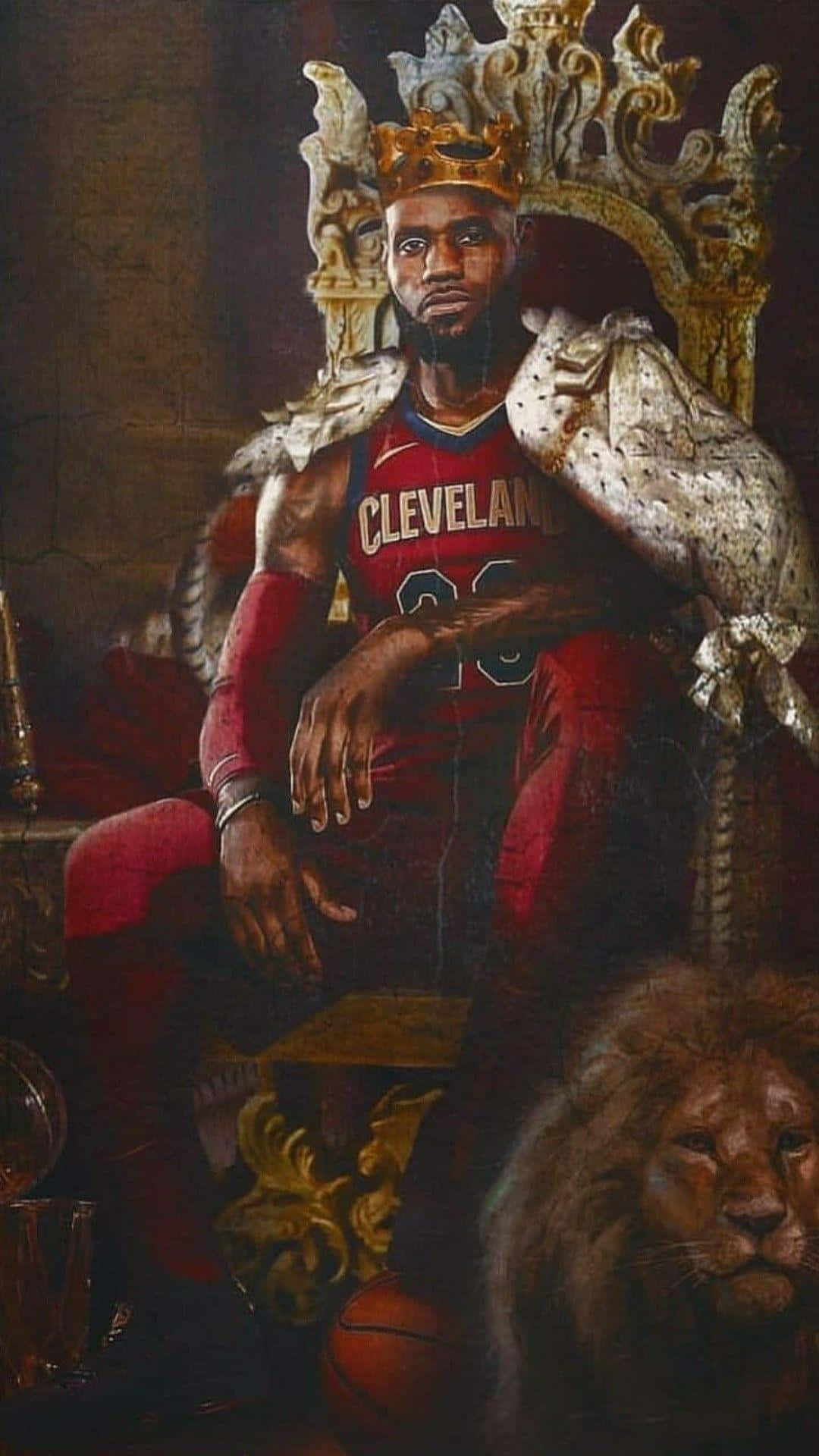 King Lebron James, Nba Superstar Background