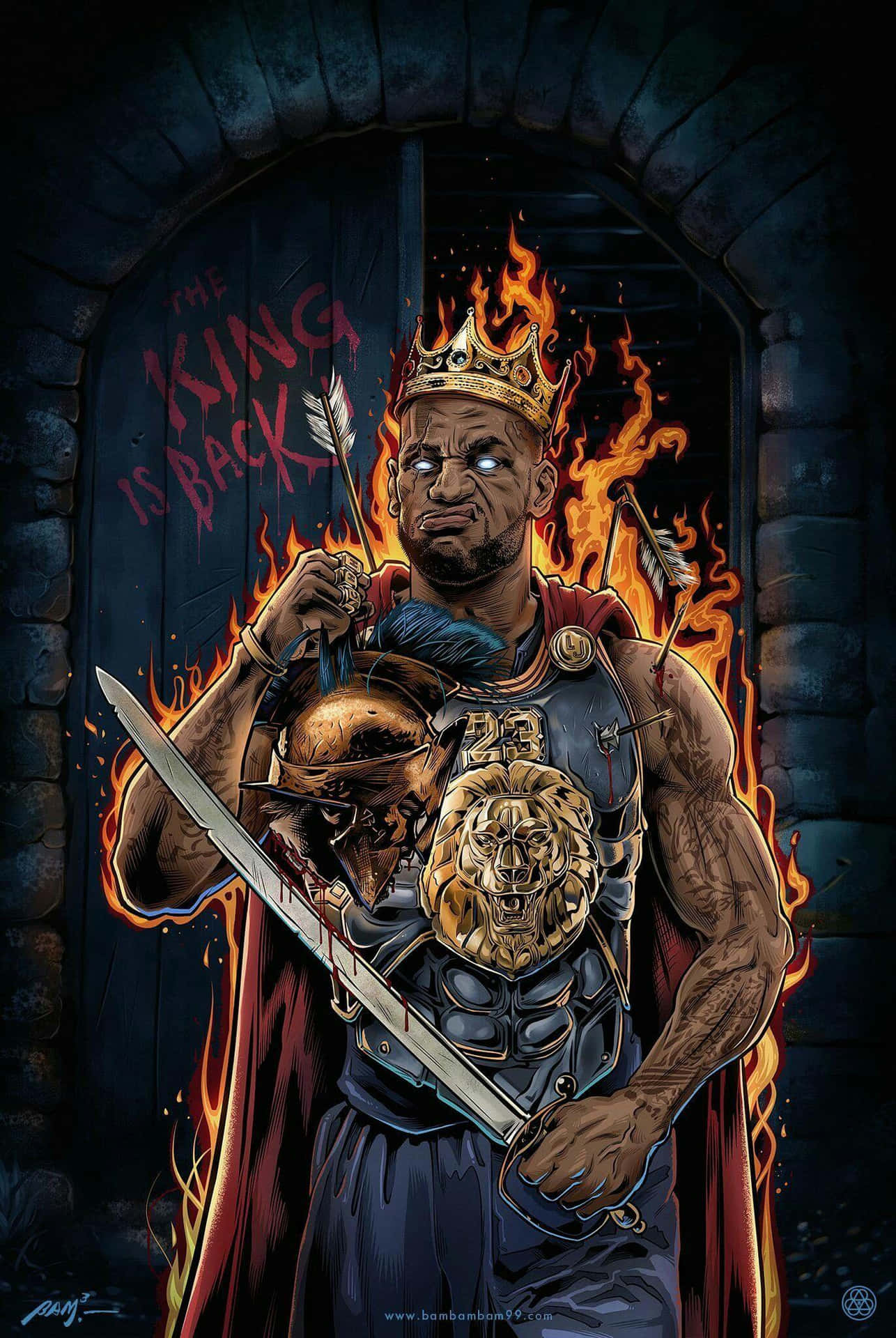 King Lebron James’ Reign Background