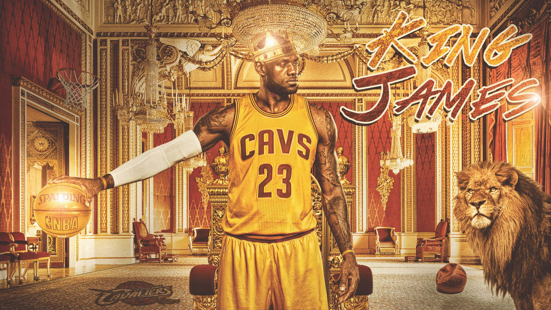 King Lebron James Royalty Background