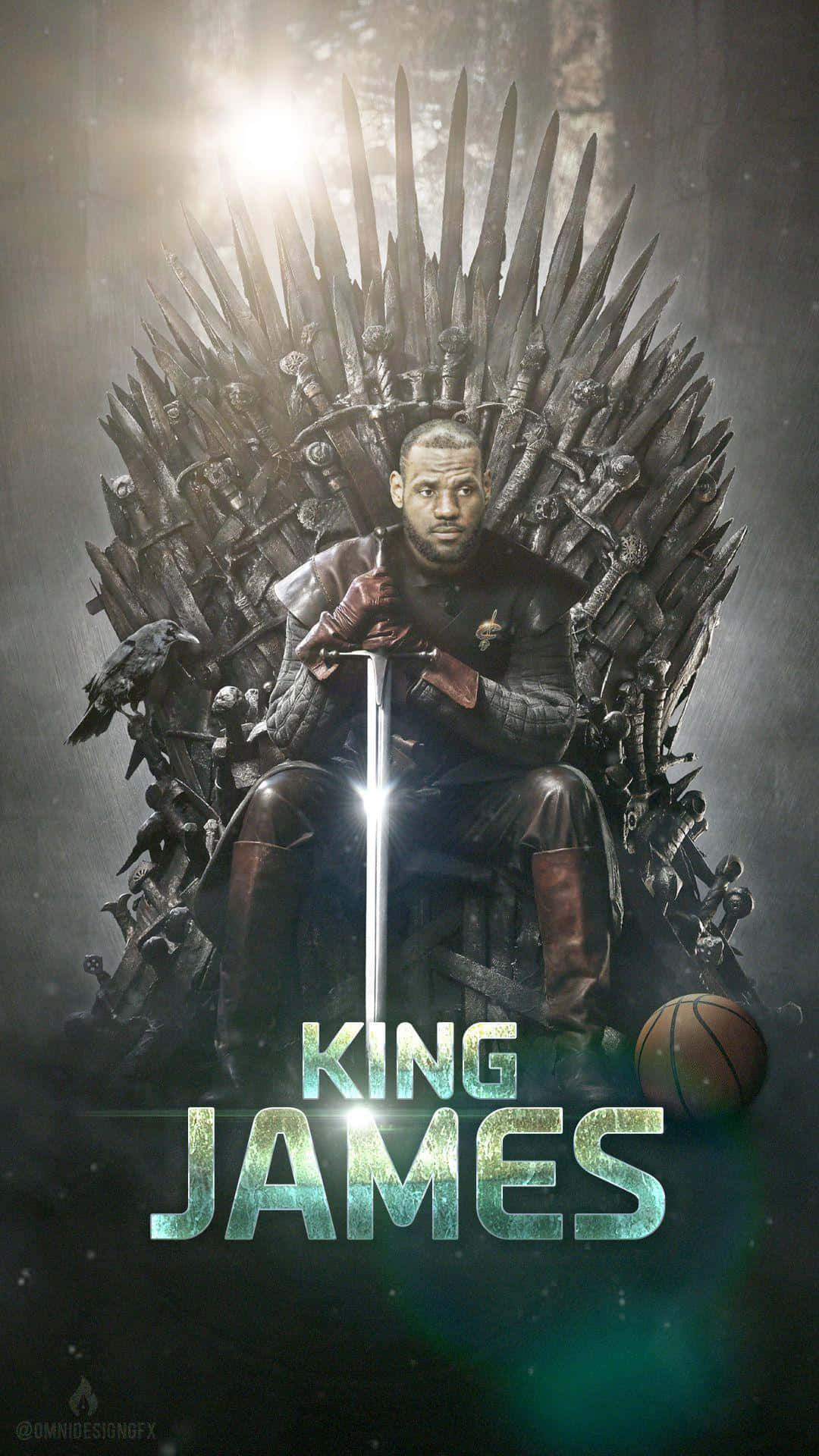 King Lebron James - The King Of Basketball Background