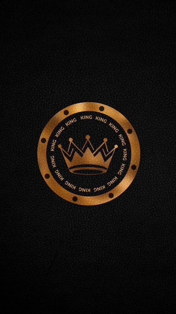 King Logo On Poker Chip Background