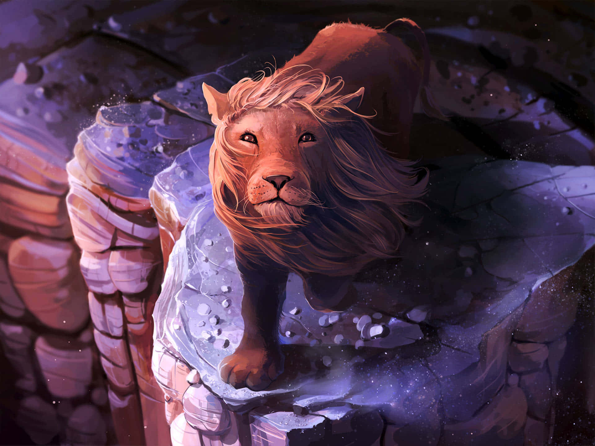 King Of The Jungle - Cute Lion King Background