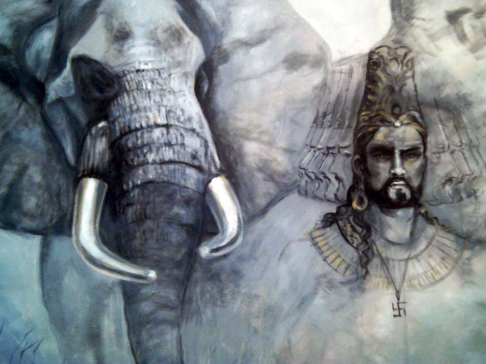 King Ravana And Elephant