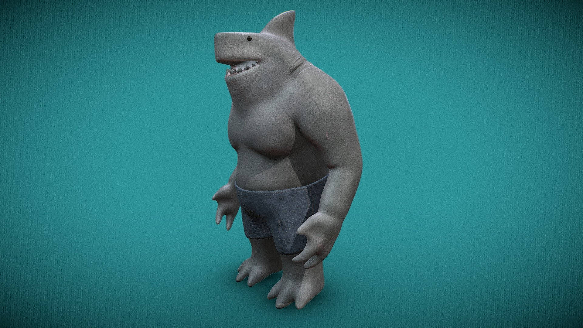 King Shark 3d Animation Background