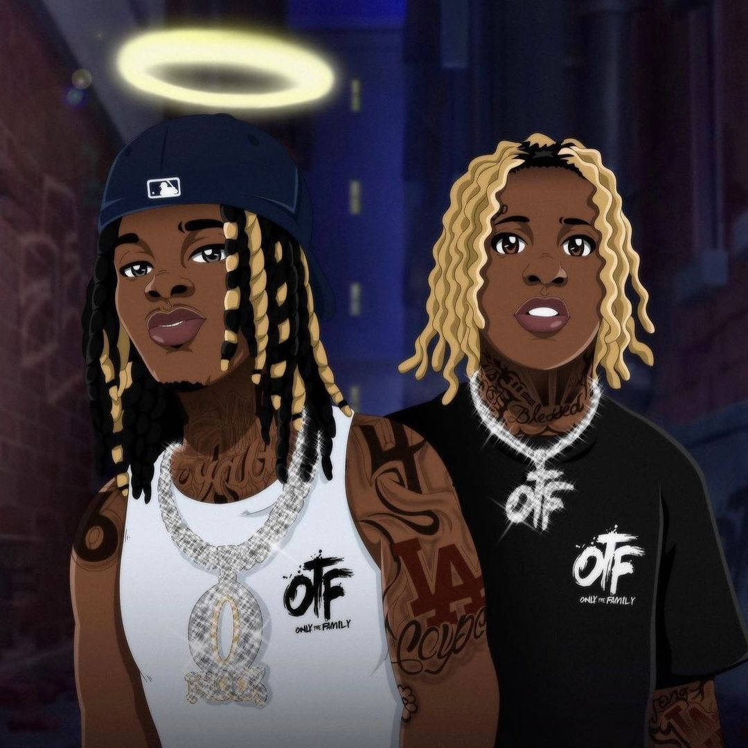 King Von And Lil Durk Digital Illustration Background