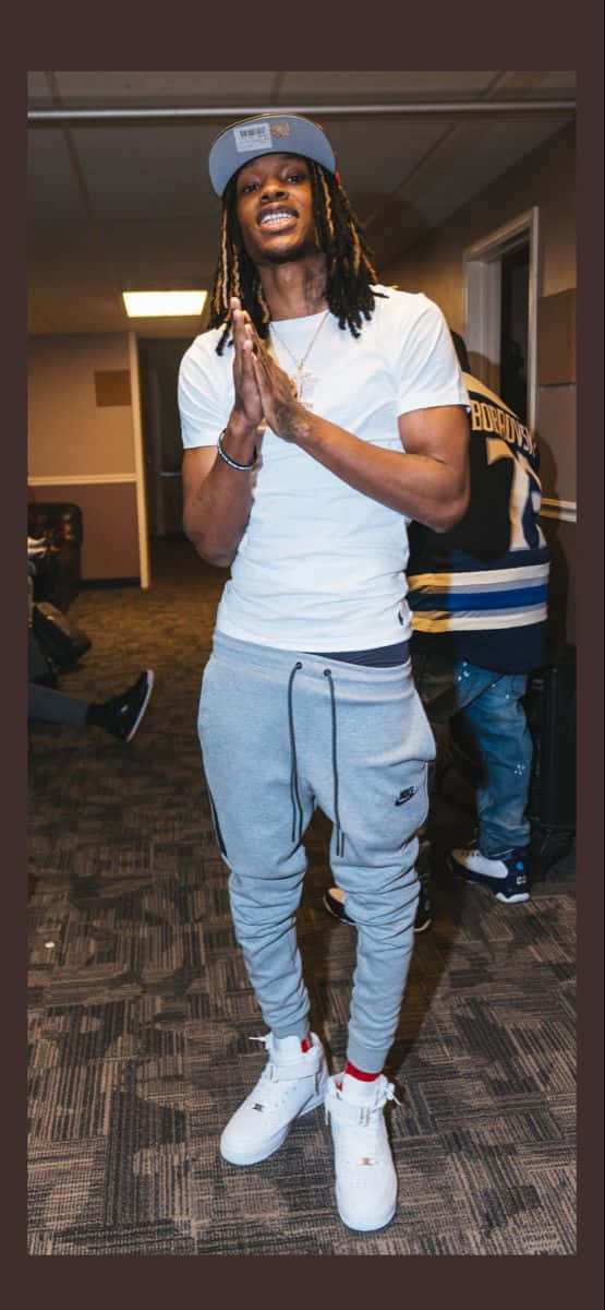 King Von Casual Pose Backstage