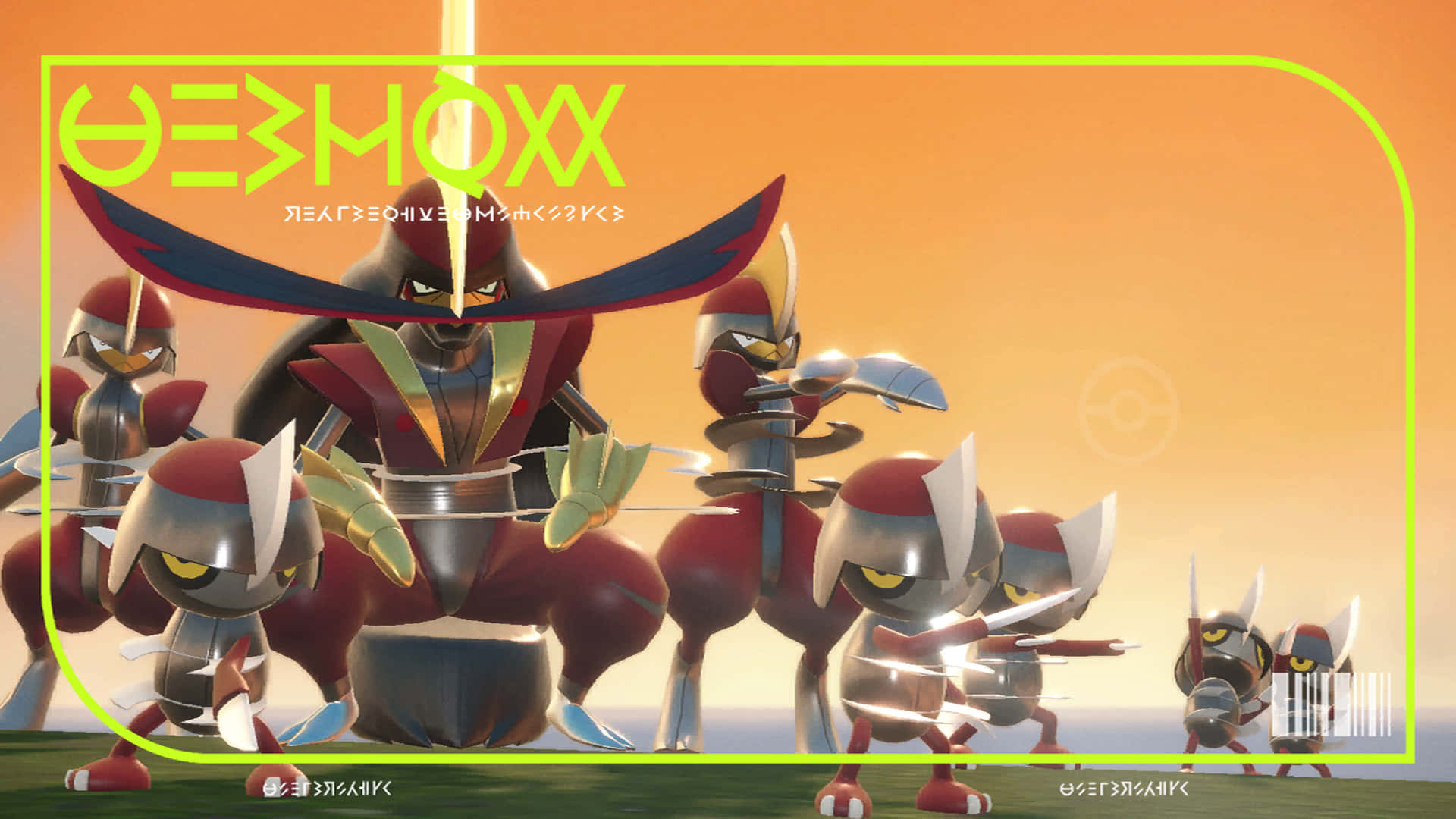 Kingambit Bisharp And Pawniard Squad Background