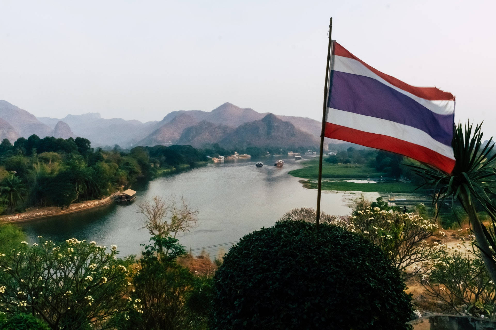Kingdom Of Thailand Flag Background