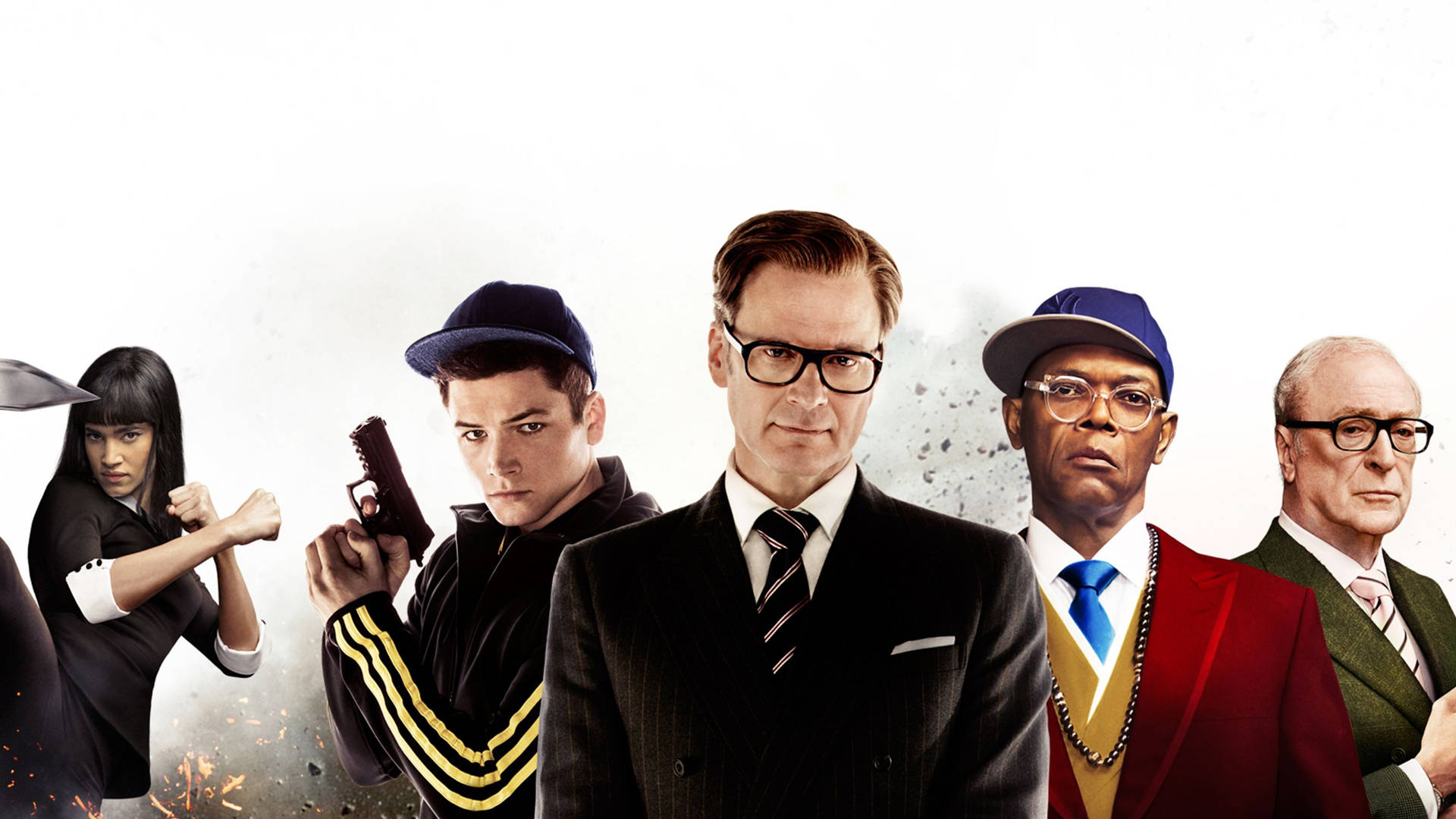 Kingsman The Secret Service Characters Movie Poster Background