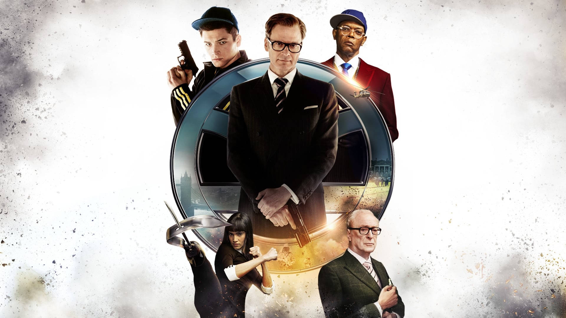 Kingsman The Secret Service Logo Poster Background