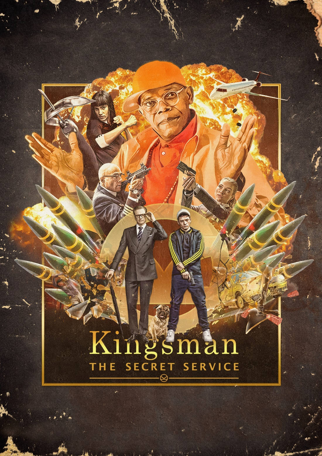 Kingsman The Secret Service Missile Poster Background