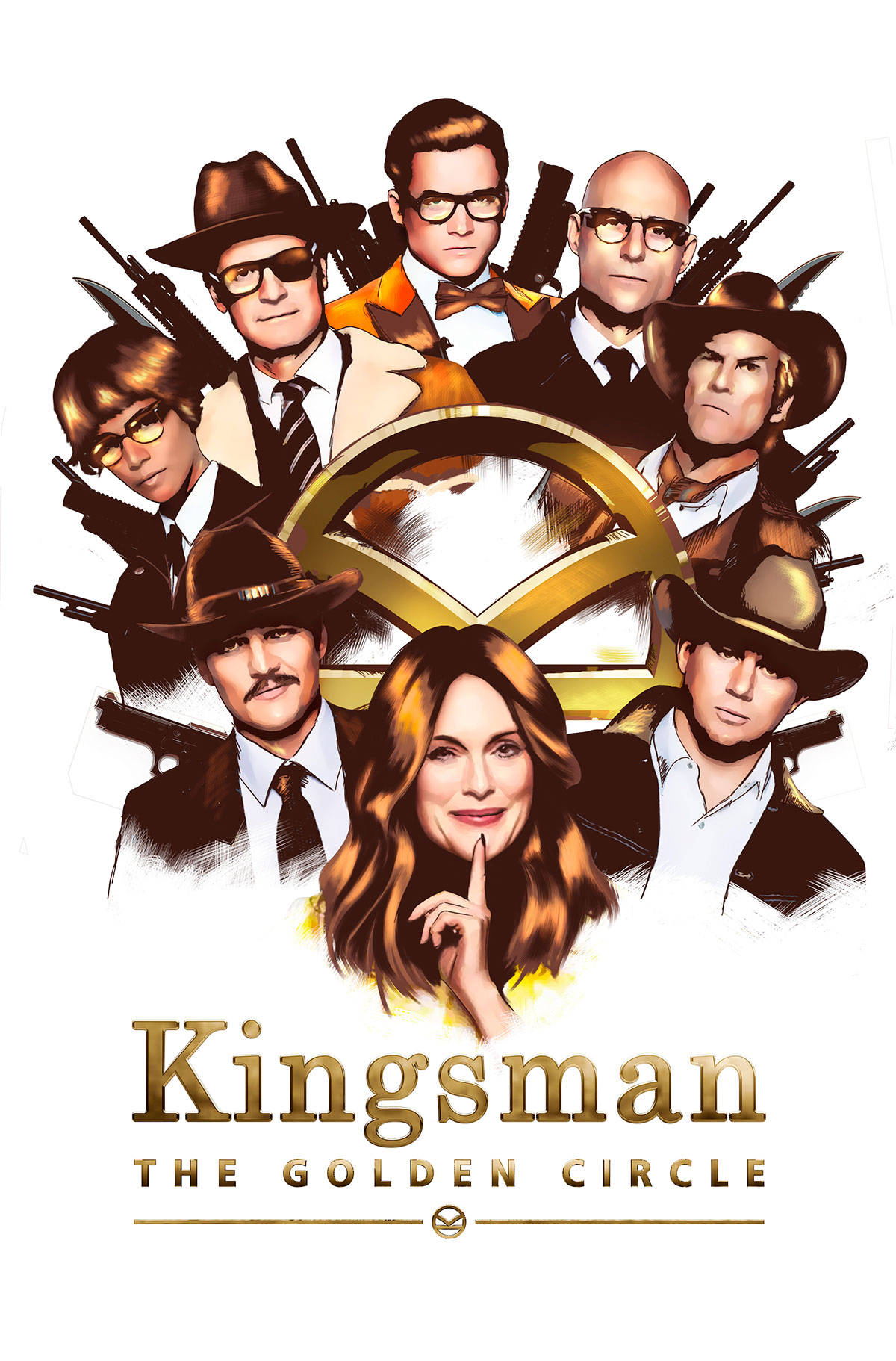 Kingsman The Secret Service Movie Promotional Poster Background