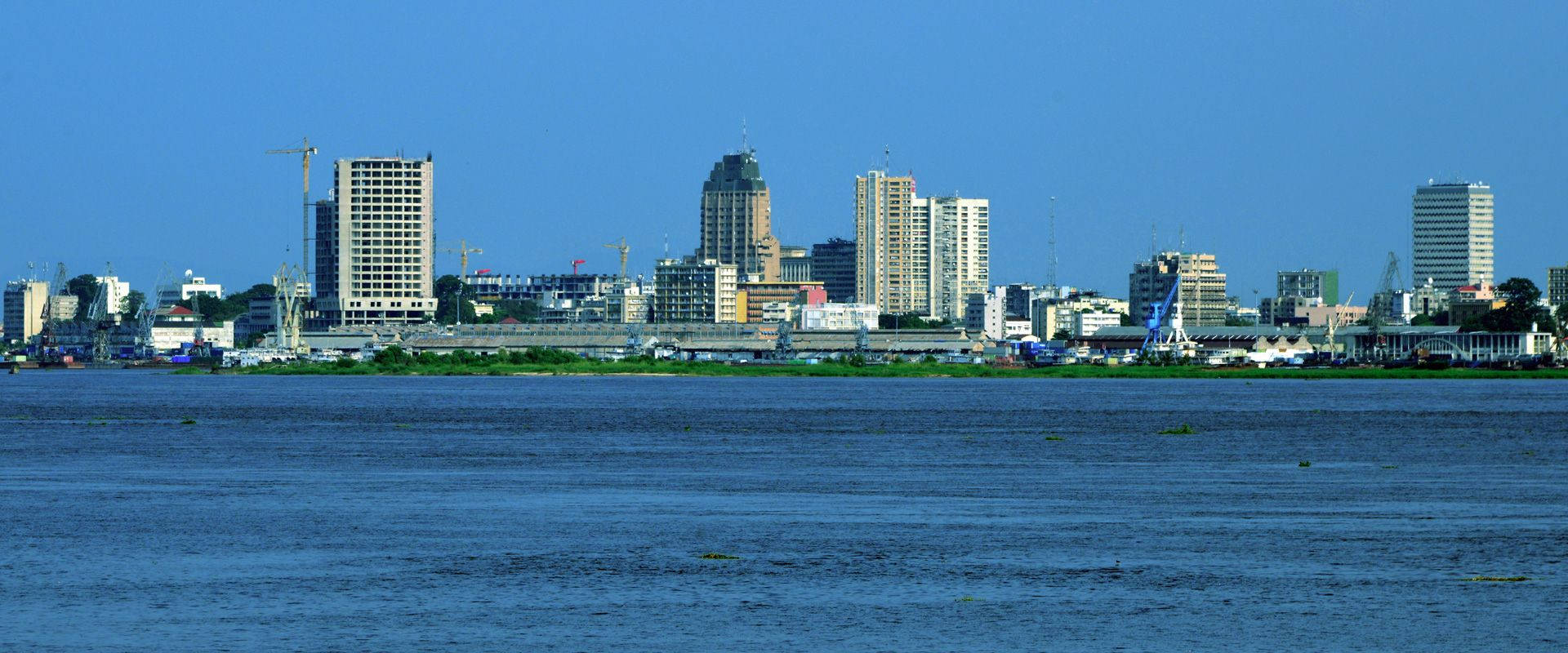 Kinshasa Blue Skies Background