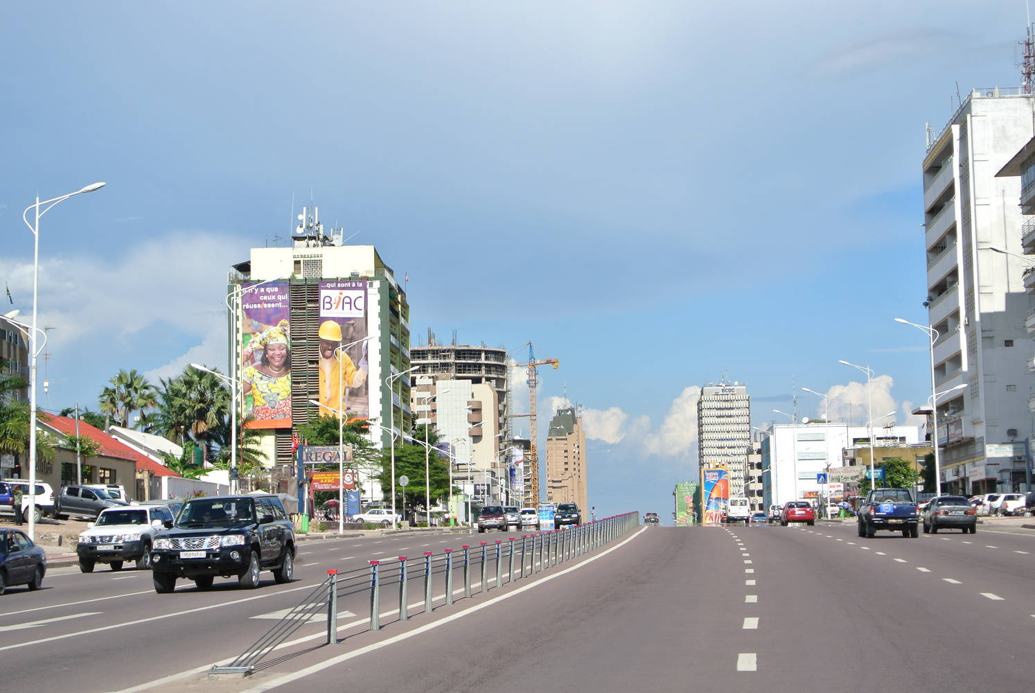 Kinshasa City Road Background