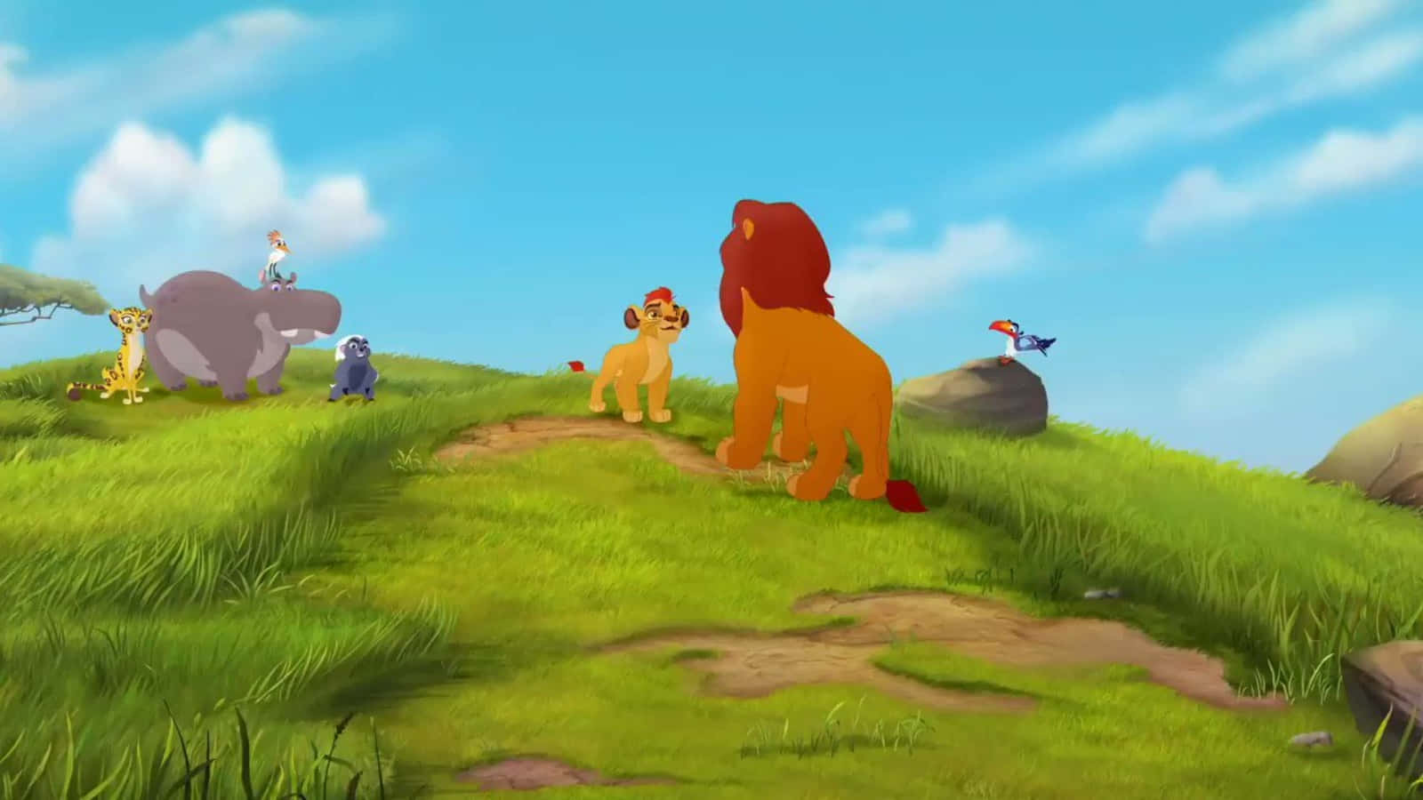 Kion And The Lion Guard Lead The Way Towards A Better Future Background