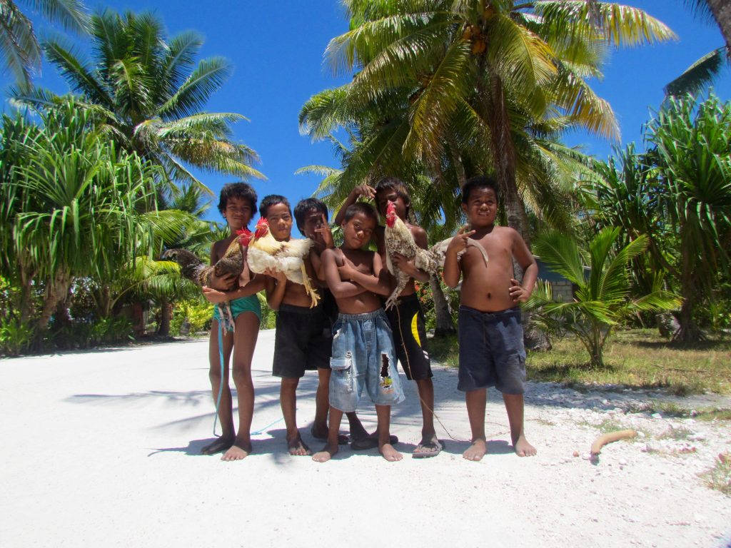 Kiribati Happy Children Background