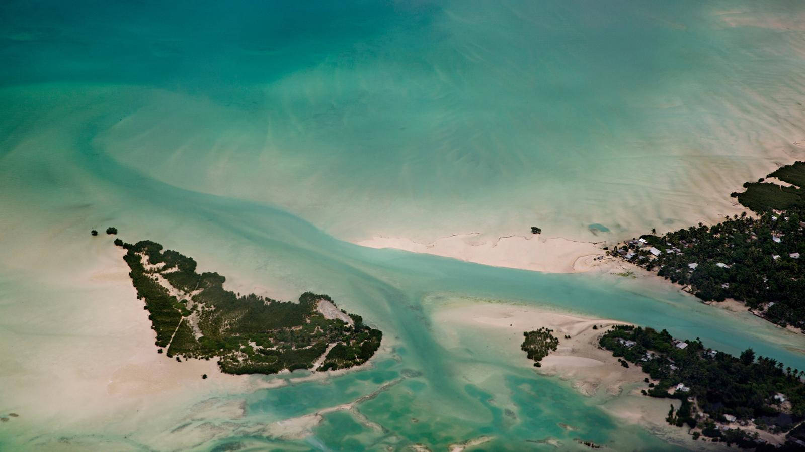 Kiribati Island Seascape Background