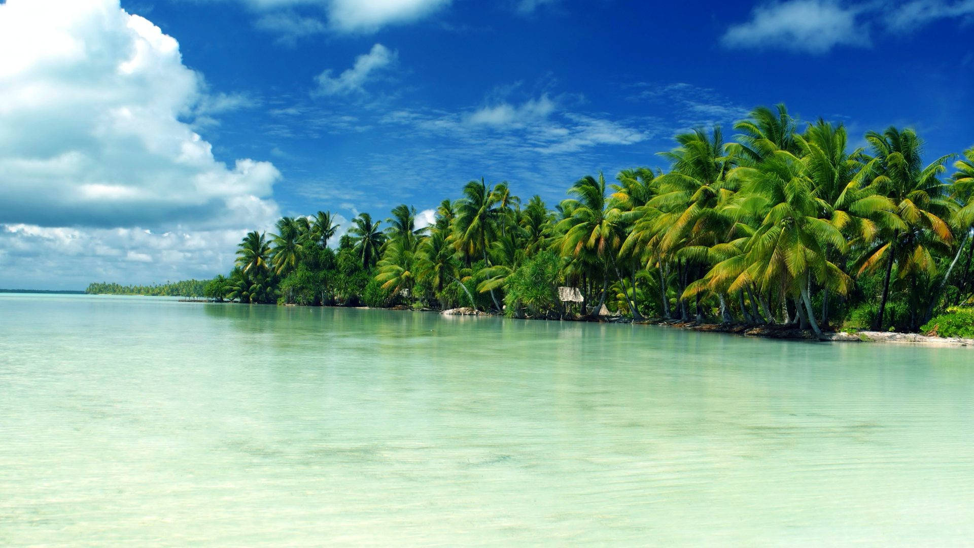 Kiribati Marakei Islands Background