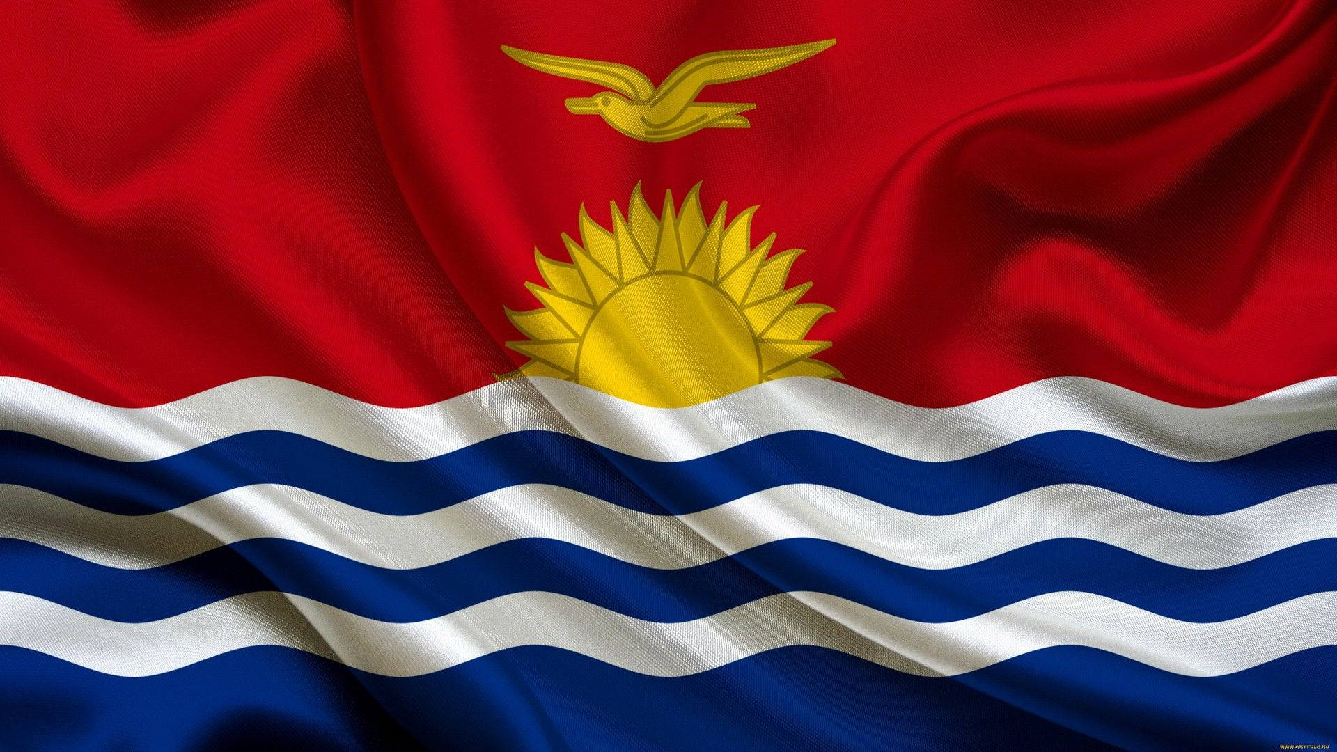 Kiribati National Flag Background
