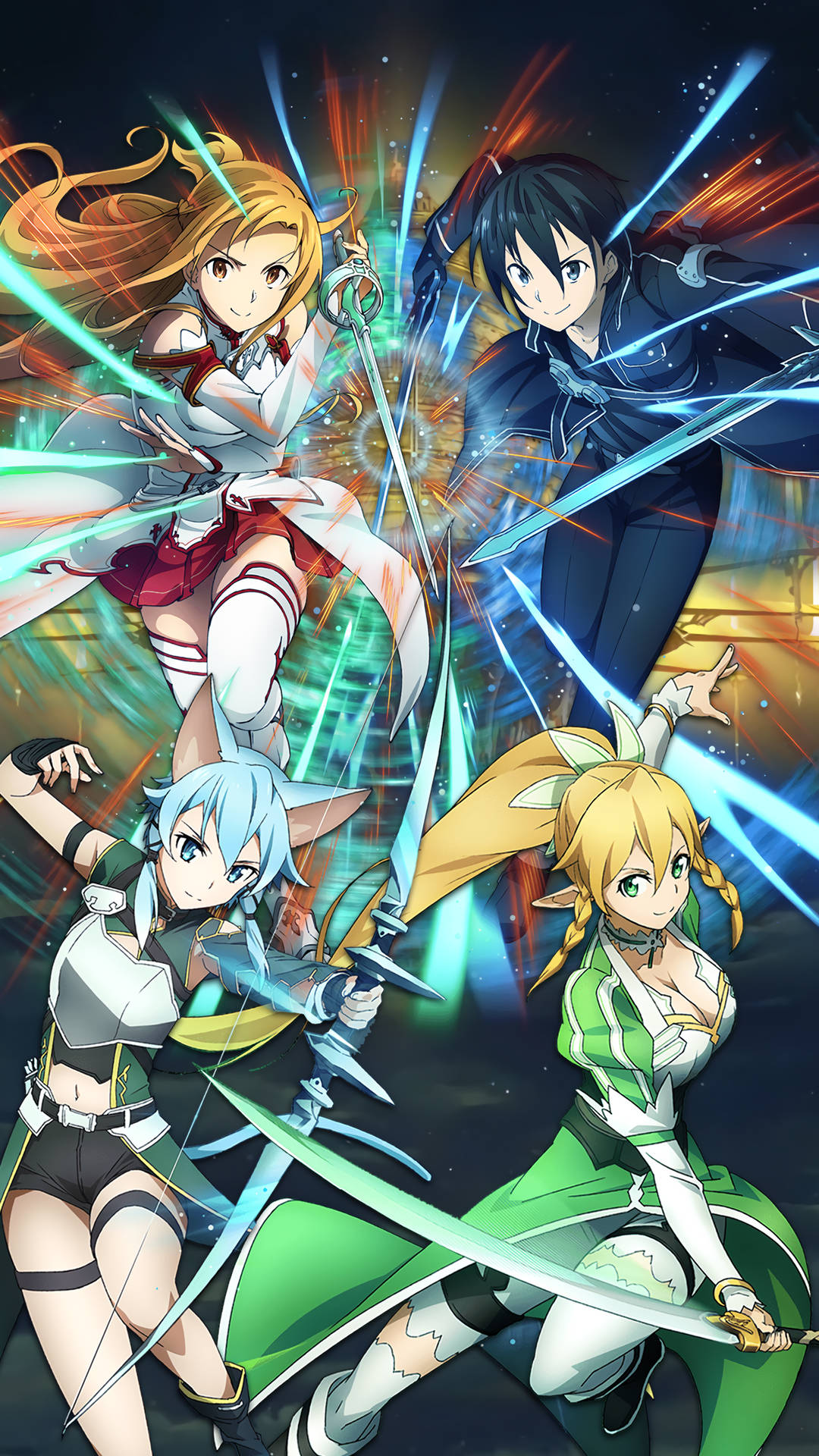 Kirito With Sao Characters Background